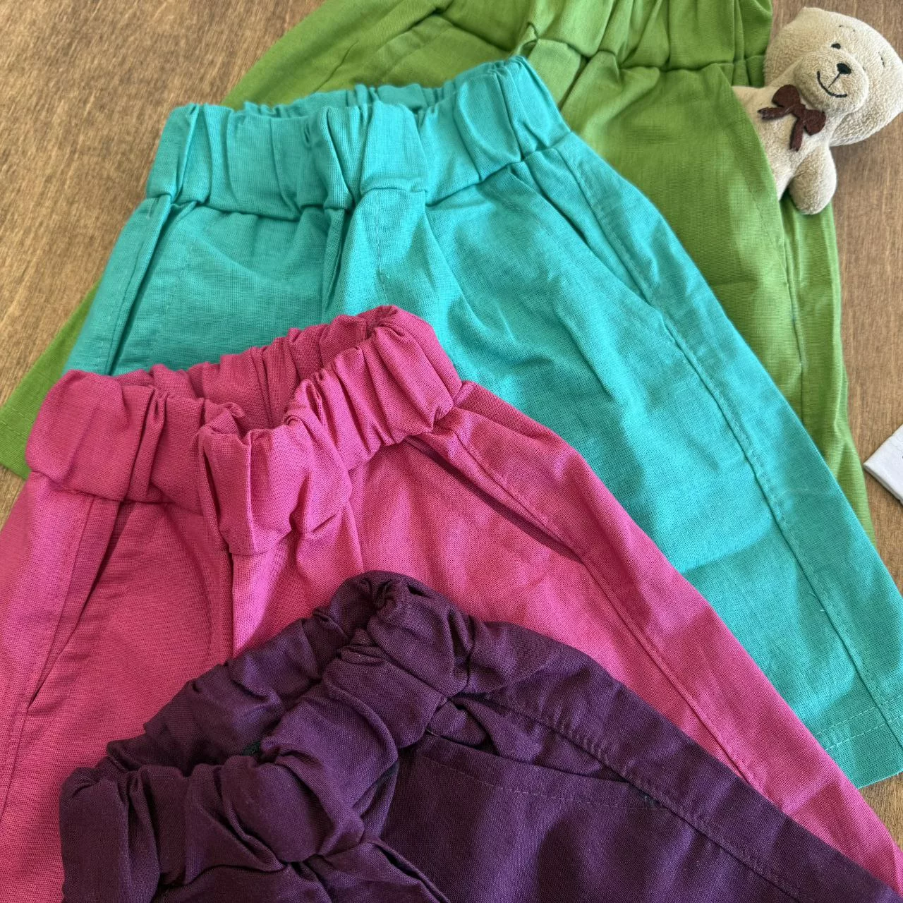 تیشرت شلوارک لینن colour سایز ۳۵ تا ۵۰ کد ۵۸۶۲