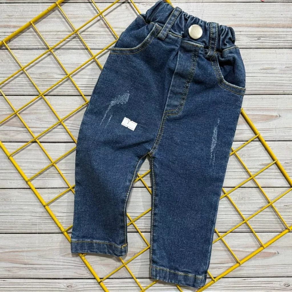 شلوار لی ساده تک دکمه سایز ۱ تا ۶ کد ۵۸۶۷