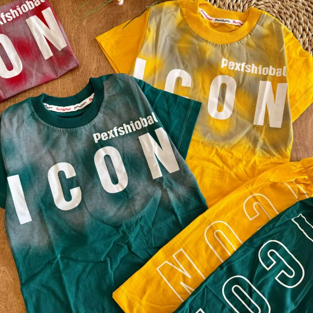 تیشرت شلوارک Icon سایز ۴۵ تا ۶۰ کد ۵۸۷۵