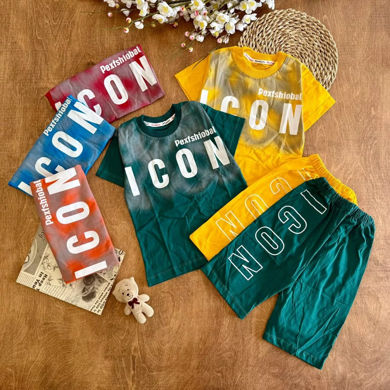 تیشرت شلوارک Icon سایز ۴۵ تا ۶۰ کد ۵۸۷۵