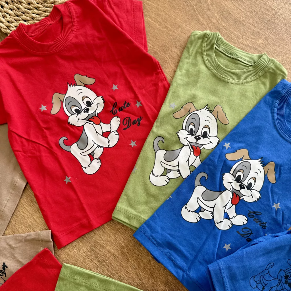 تیشرت شلوارک هاپو cute dog سایز 35 تا 45 کد 5928