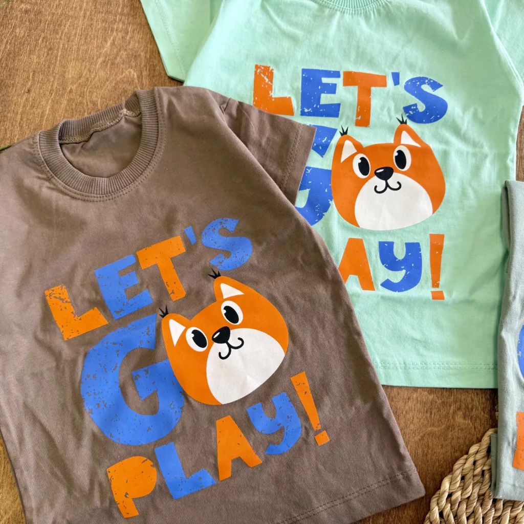 تیشرت تک کله گربه lets go play سایز 40،45 کد 5940