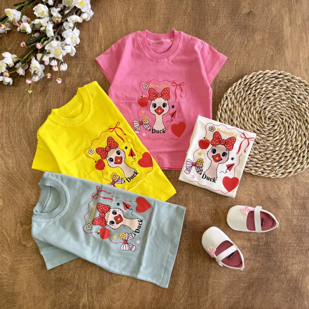 تیشرت تک اردک پاپیونی beautiful سایز 35 تا 45 کد 5929