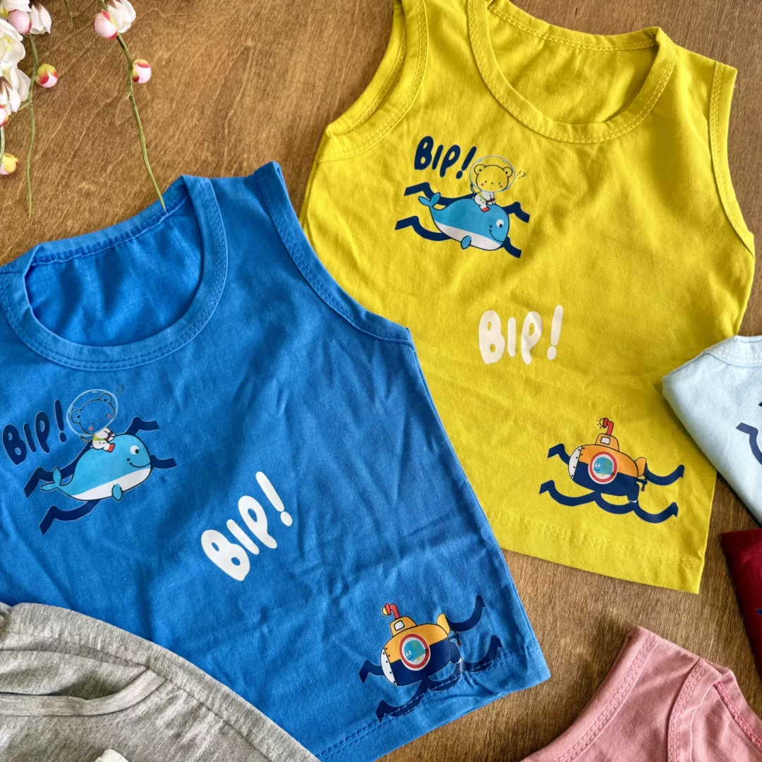 تاپ شلوارک خرس و نهنگ Bip سایز 35،40 کد 5952