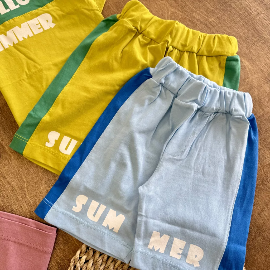 تیشرت شلوارک Hello Summer سایز 35،40 کد 5948