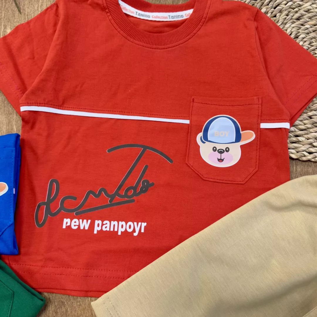 تیشرت شلوارک new panpoyr سایز ۴۰،۴۵ کد 5967