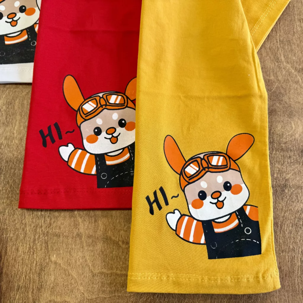 تیشرت تک خرگوش Hi سایز 40،45 کد 5976