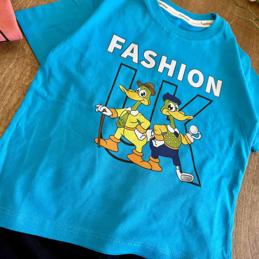 تیشرت شلوارک اردک Fashion سایز 40 تا 55 کد 5987