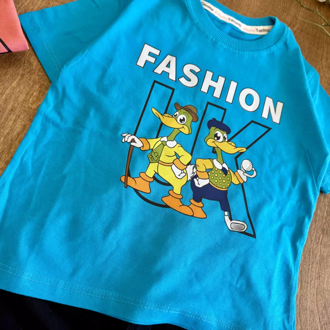 تیشرت شلوارک اردک Fashion سایز 40 تا 55 کد 5987