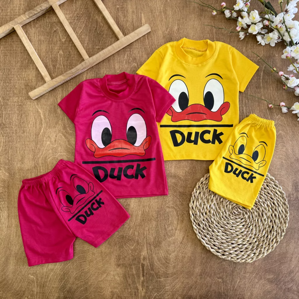 تیشرت شلوارک اردک Duck سایز 4 تا 6 کد 6005