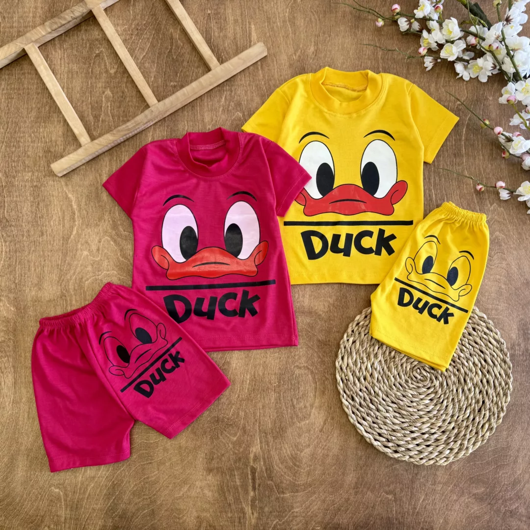 تیشرت شلوارک اردک Duck سایز 4 تا 6 کد 6005