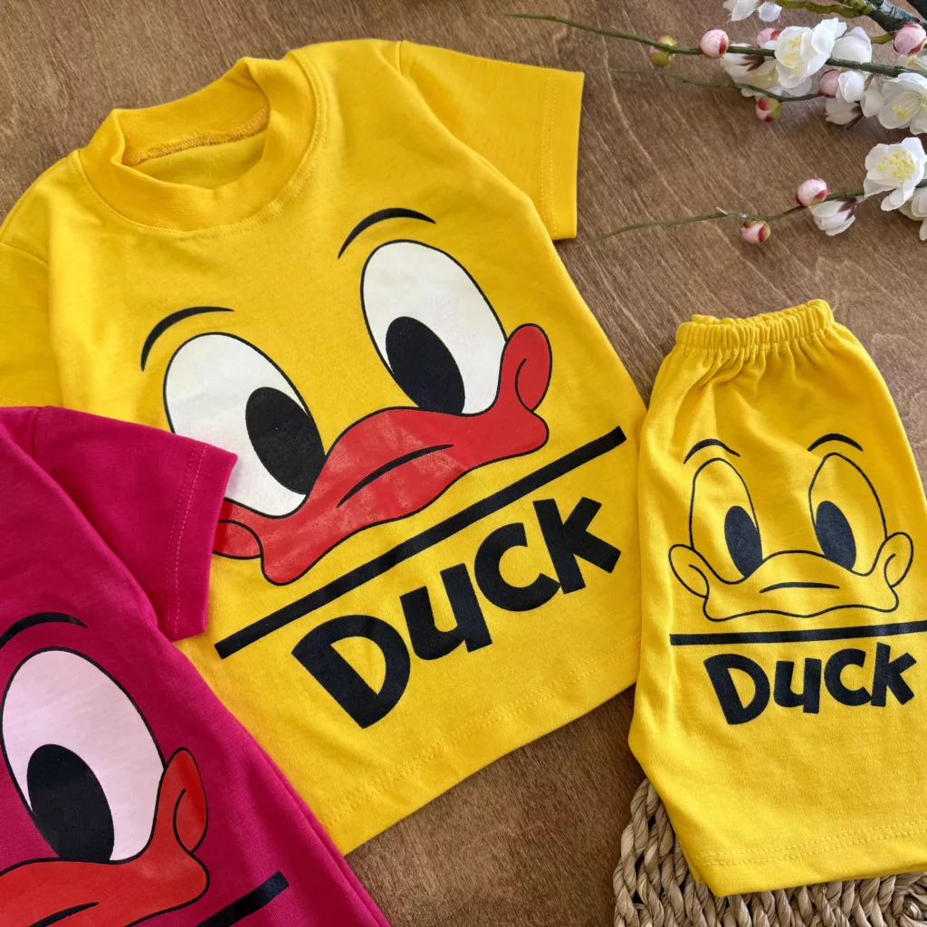 تیشرت شلوارک اردک Duck سایز 4 تا 6 کد 6005