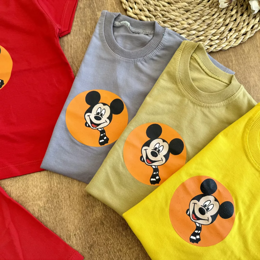 تیشرت شلوارک دایره میکی موس کد 6023
