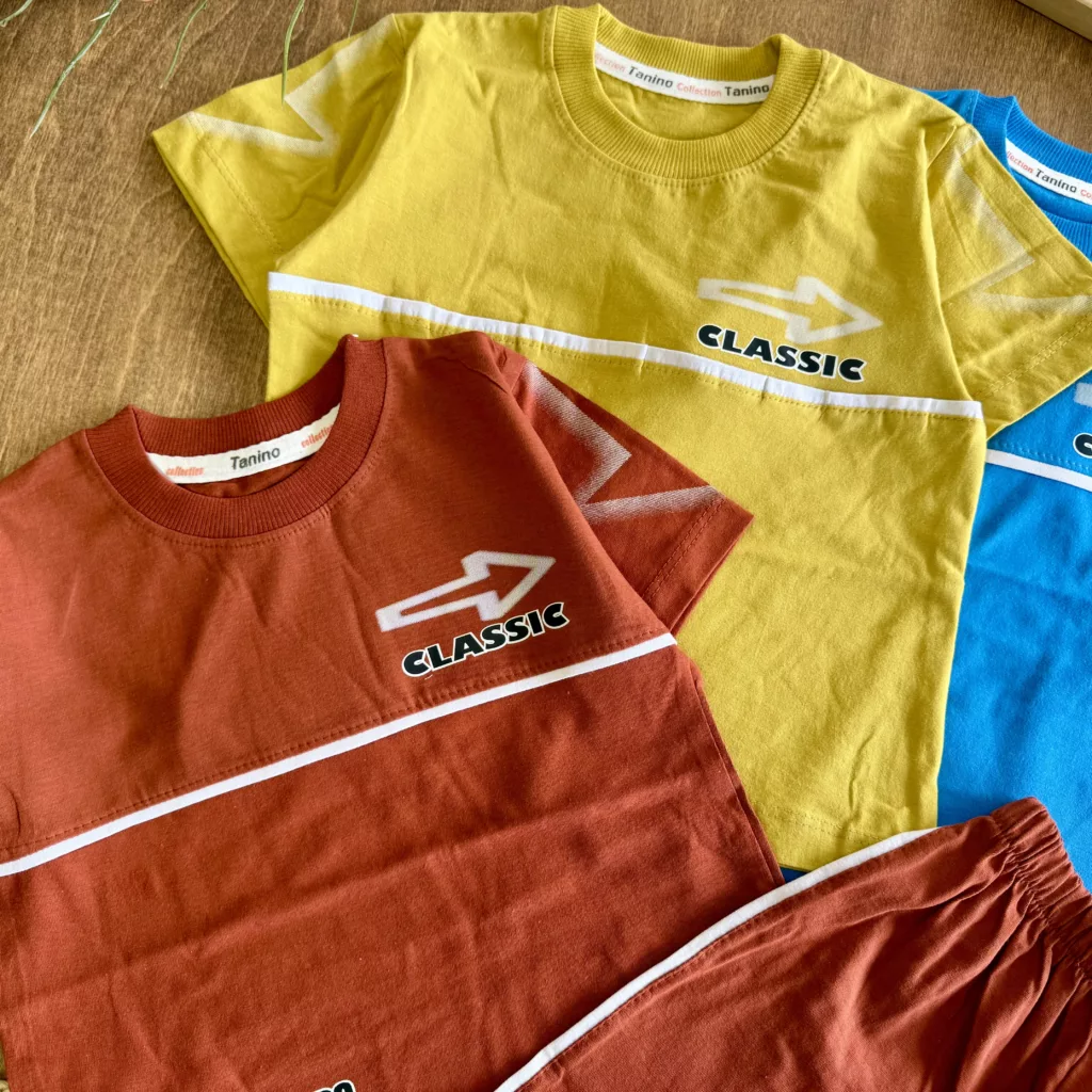 تیشرت شلوارک فلش classic سایز 40 تا 55 کد 6052