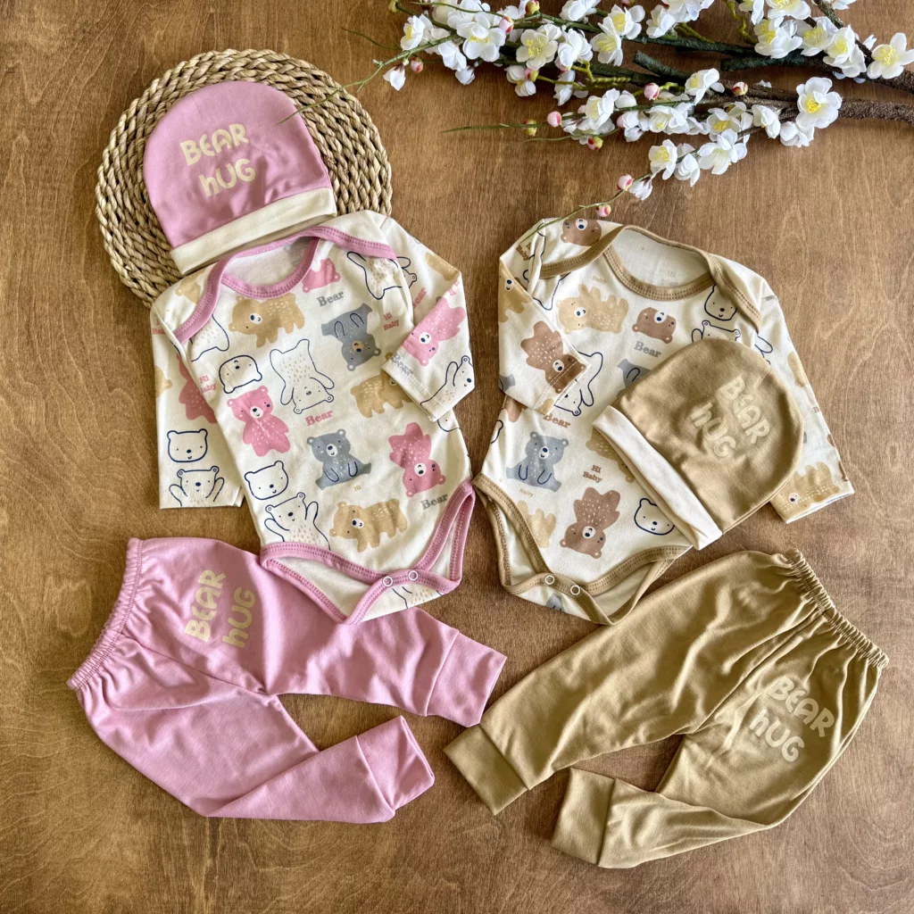 بادی شلوار خرس پاستیلی کد 6062