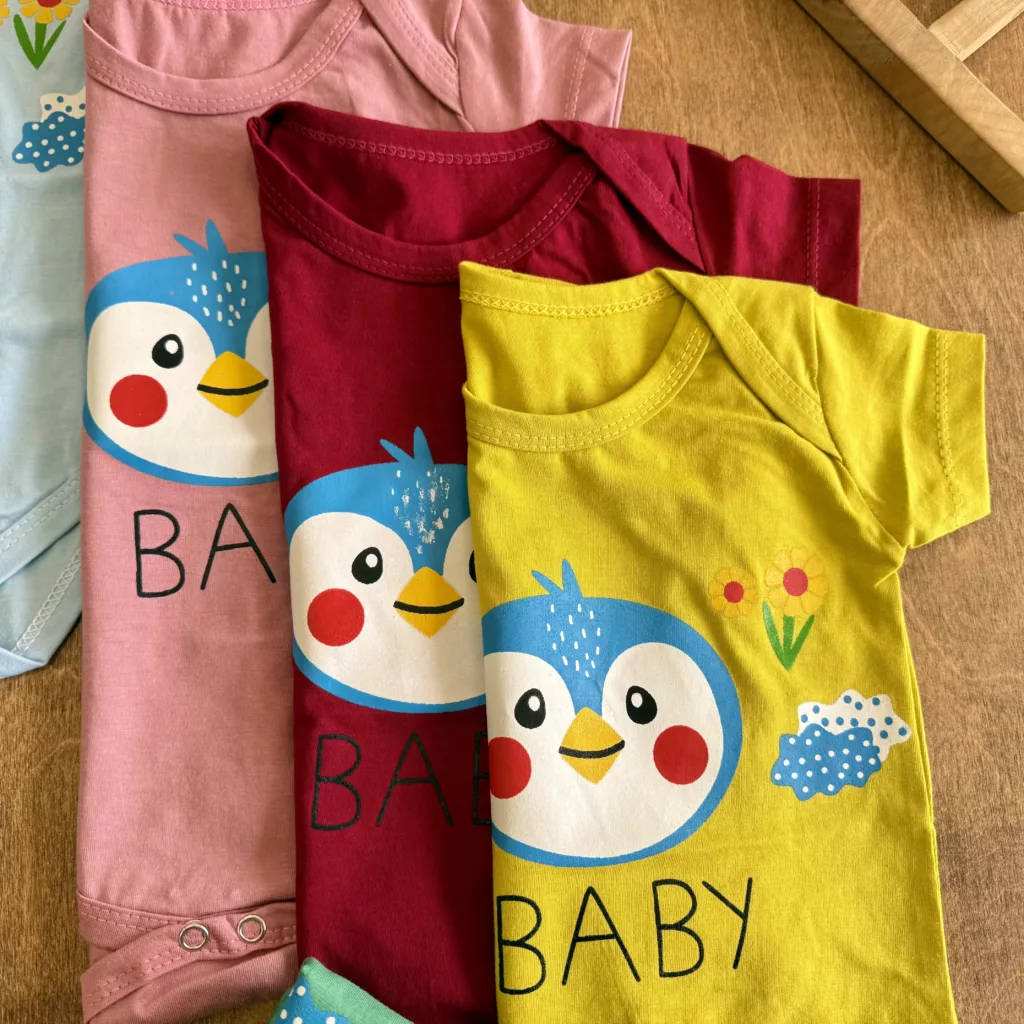 بادی آستین کوتاه پنگوئن Baby کد 1571
