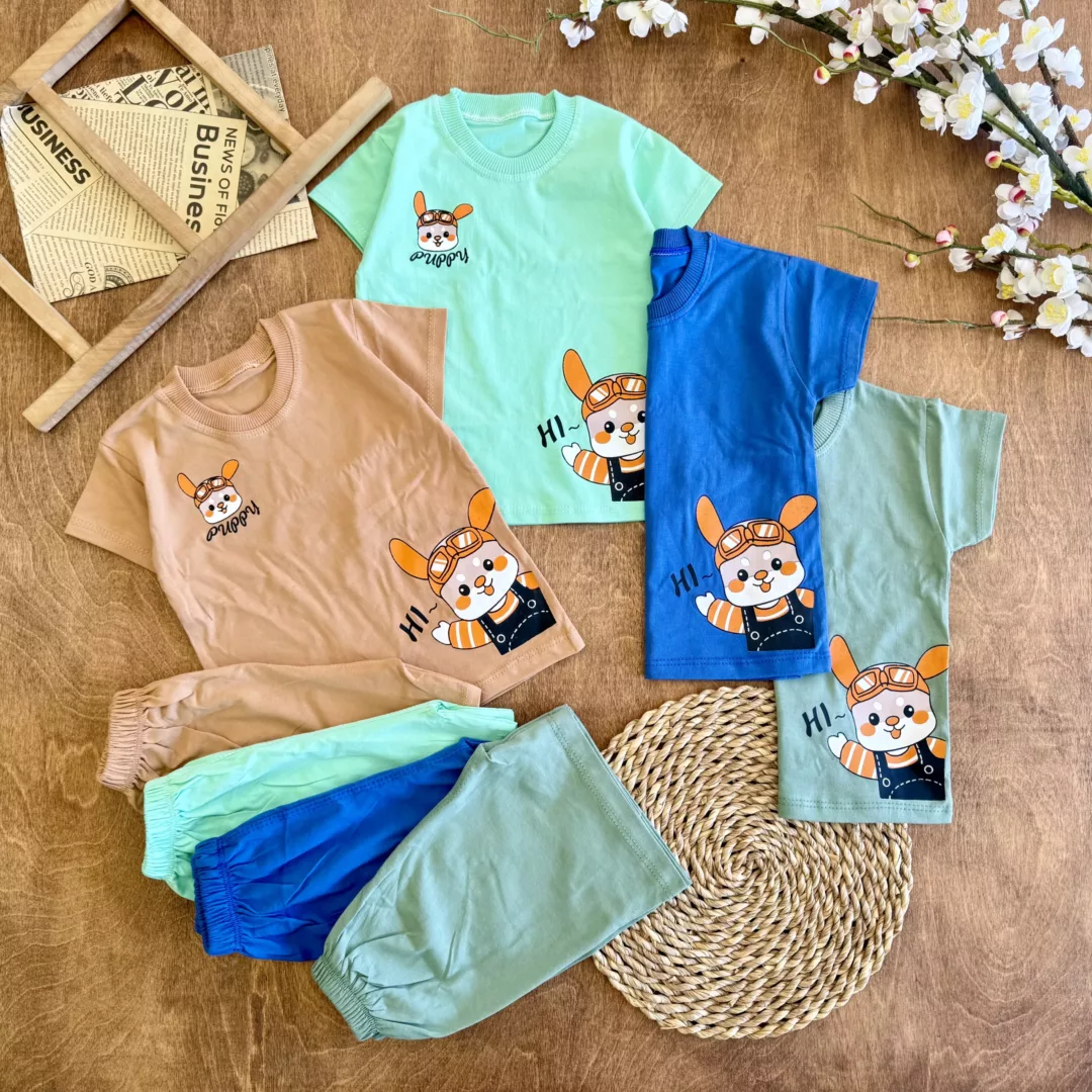 تیشرت شلوارک هاپو عینکی Hi کد 6096