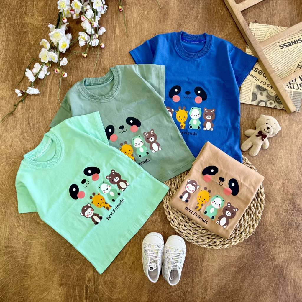 تیشرت تک حیوانات best friends سایز 35 تا 45 کد 6109