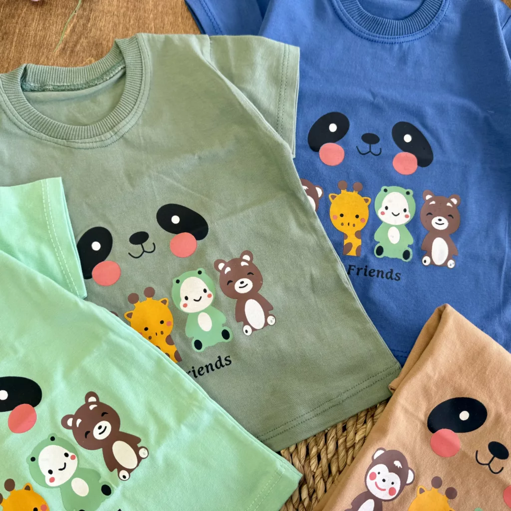 تیشرت تک حیوانات best friends سایز 35 تا 45 کد 6109