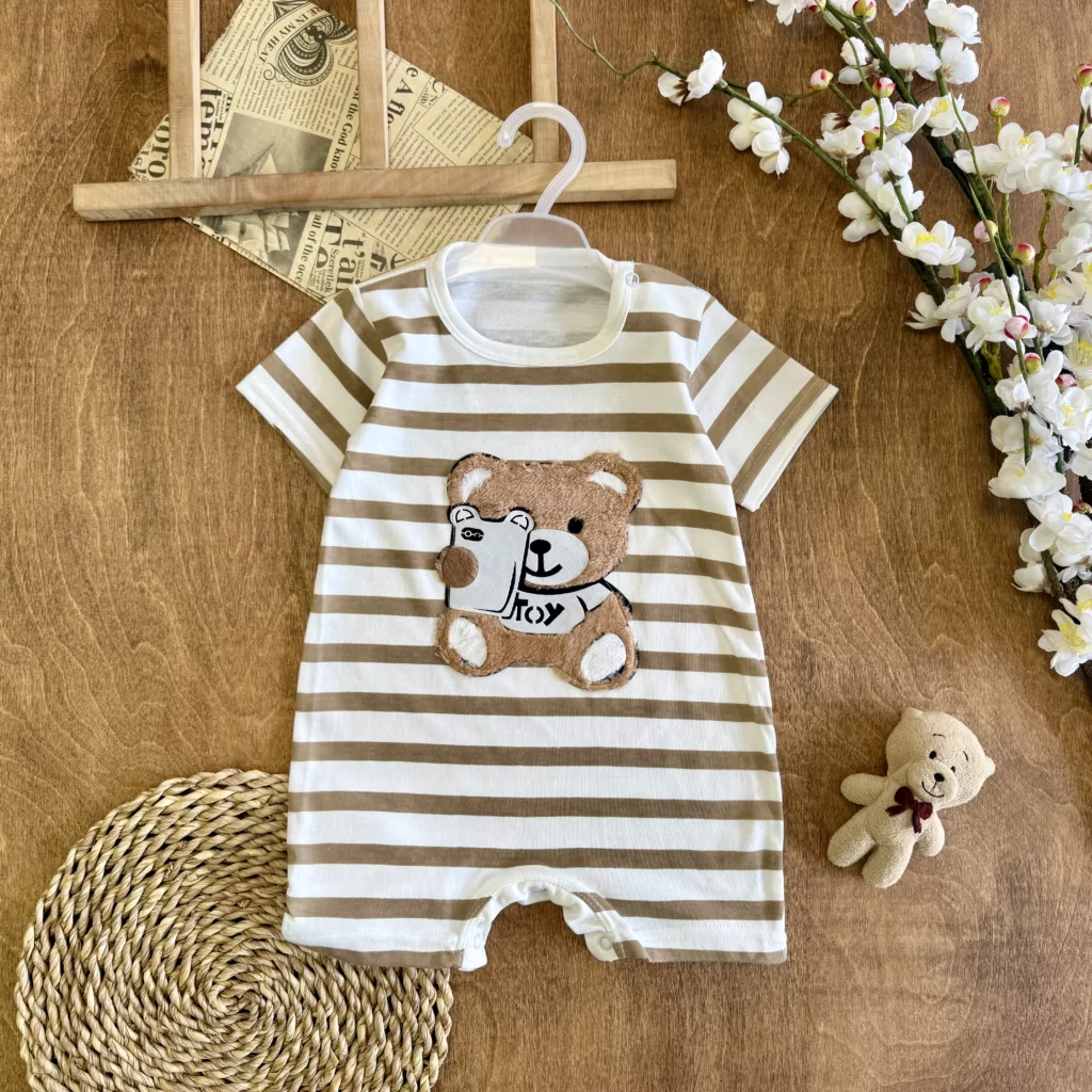 رامپر راه راه خرس و گوشی Toy (افقی) کد 1548