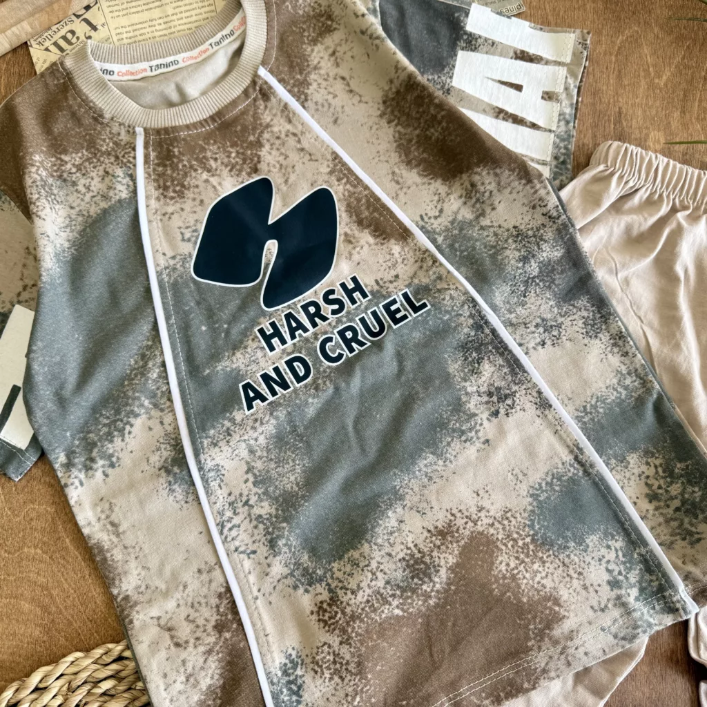 تیشرت شلوارک چریکی مدل Harsh سایز 50،55 کد 6119