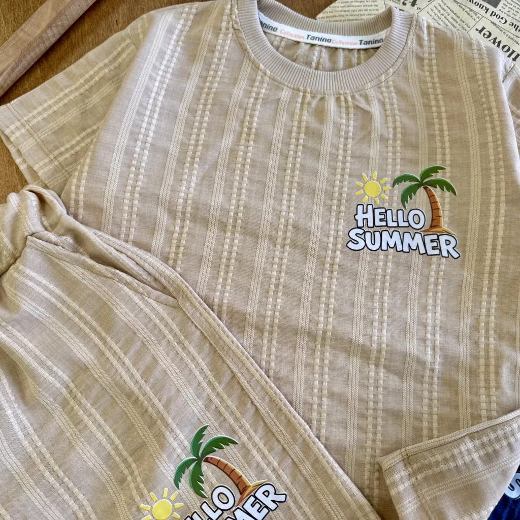 تیشرت شلوارک مراکشی نخل Hello Summer کد 6130