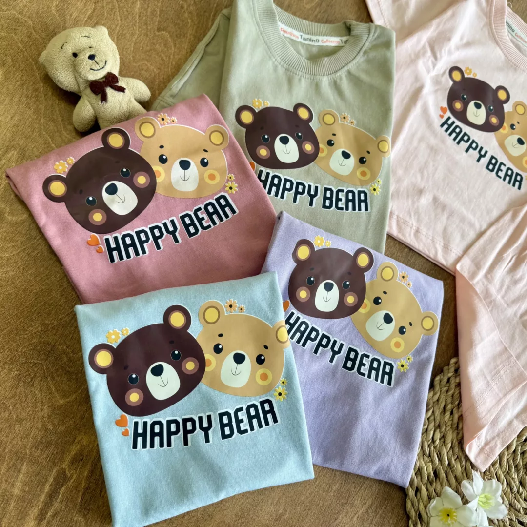 تیشرت شلوارک دو کله خرس happy bear کد 6135
