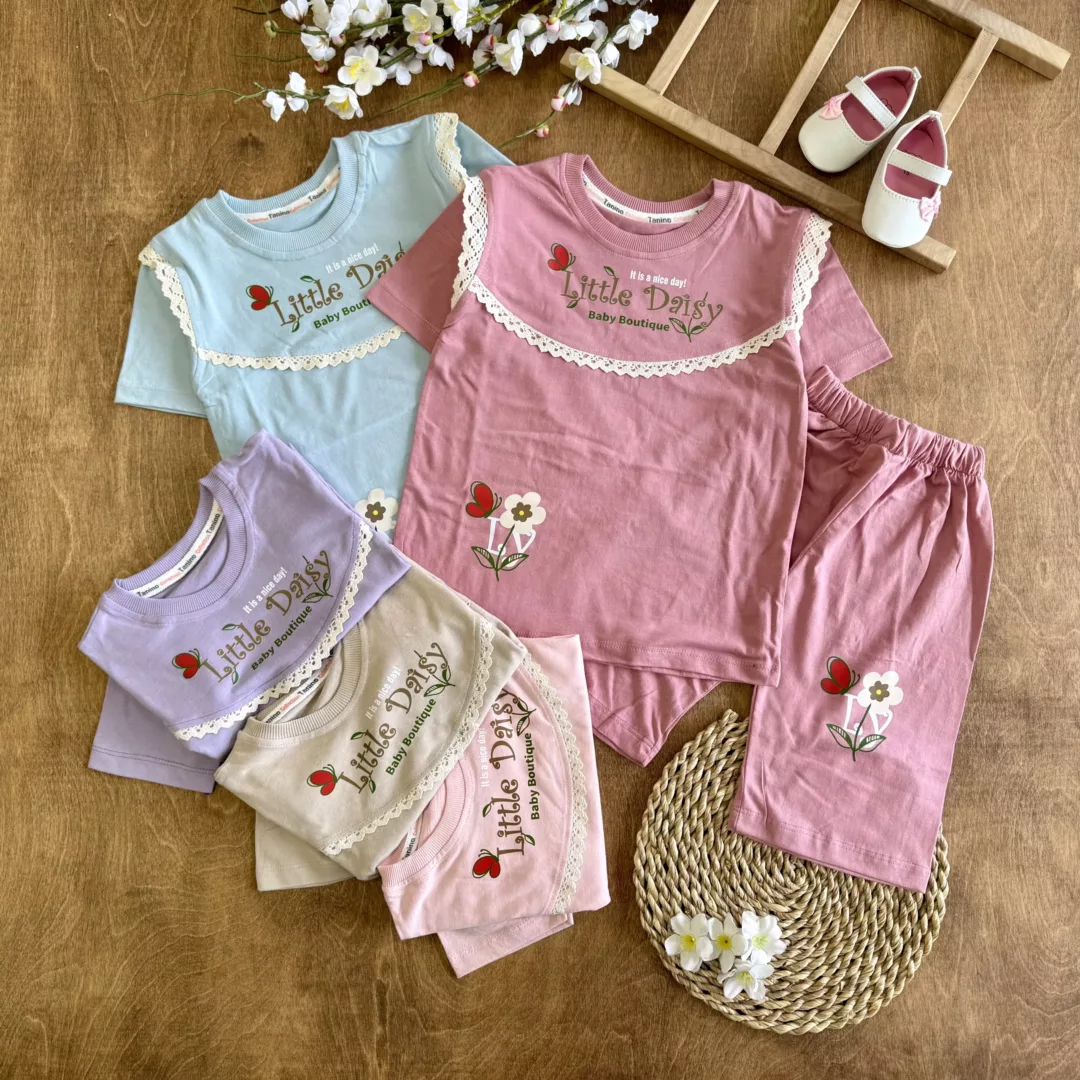 تیشرت شلوارک Little Daisy سایز 45،50 کد 6136