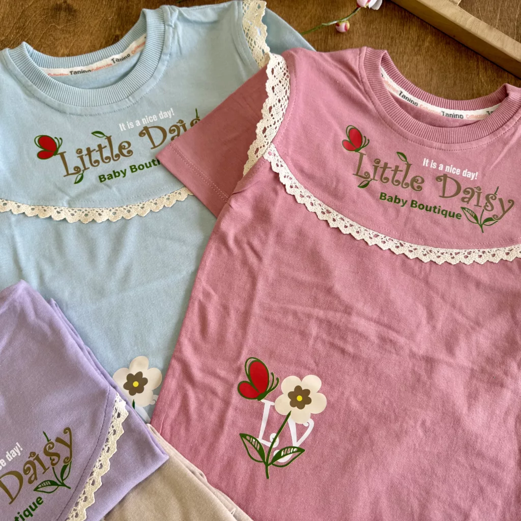تیشرت شلوارک Little Daisy سایز 45،50 کد 6136