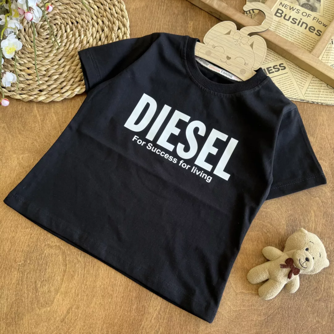 تیشرت تک مشکی DIESEL سایز 40 تا 55 کد 6213