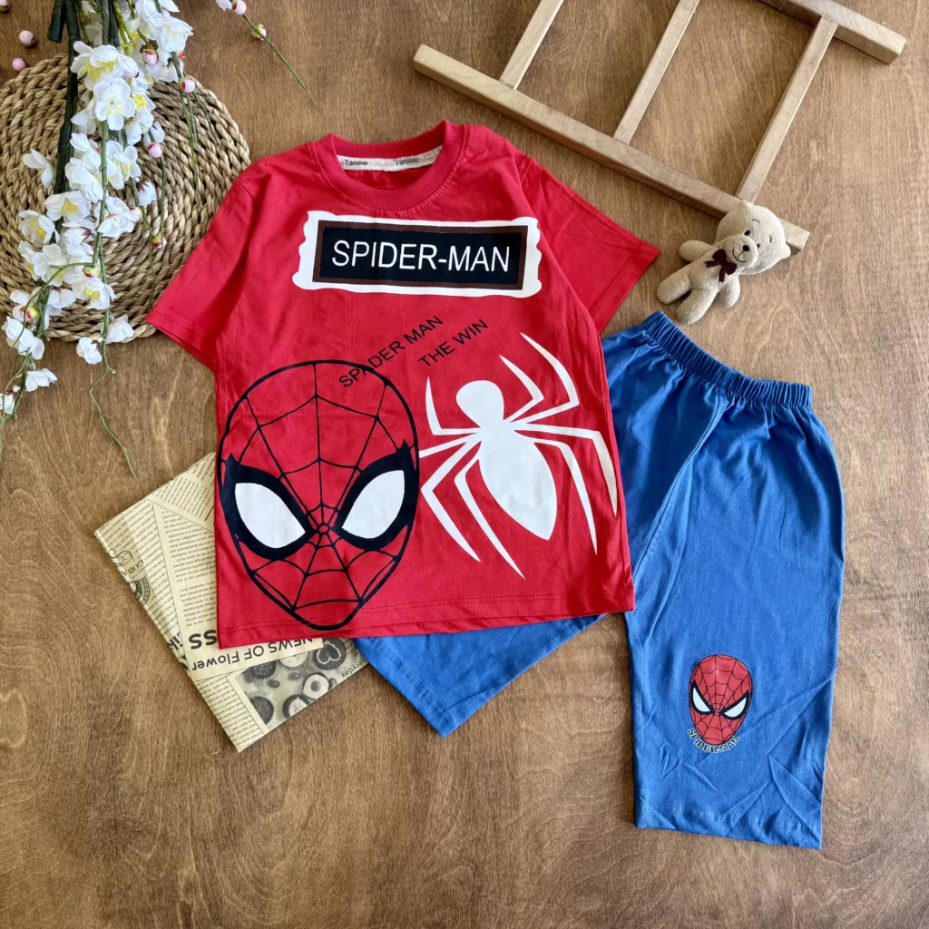تیشرت شلوارک مرد عنکبوتی spider-man کد 6215