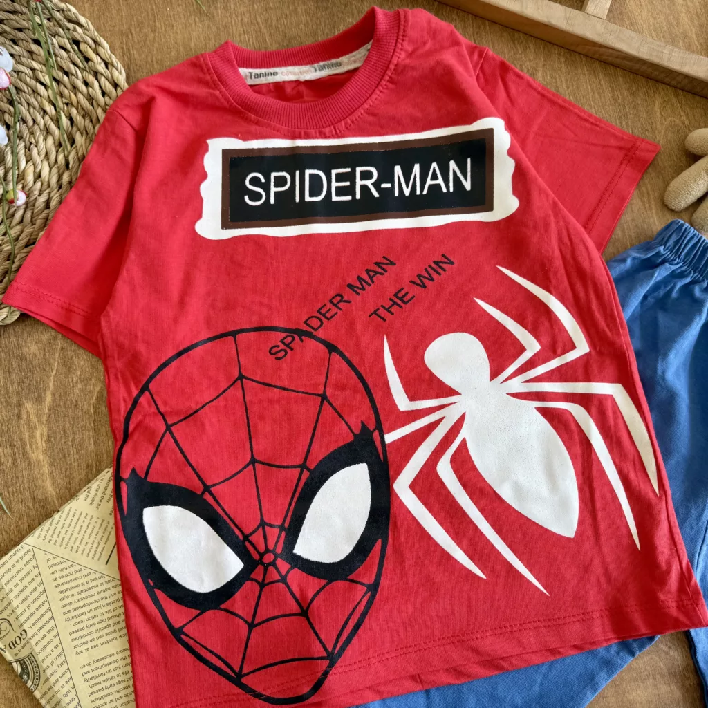 تیشرت شلوارک مرد عنکبوتی spider-man کد 6215