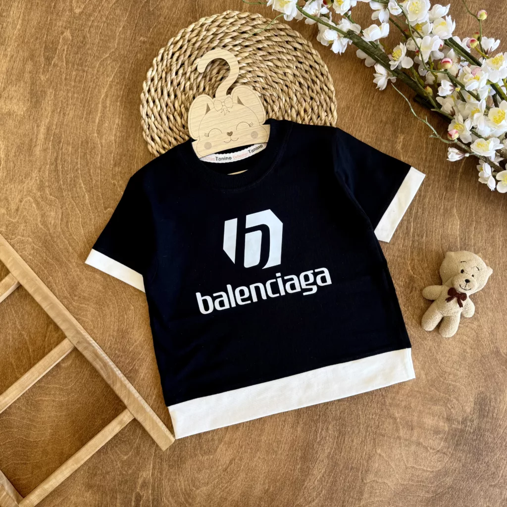 تیشرت تک مشکی Balenciaga سایز 40 تا 55 کد 6236