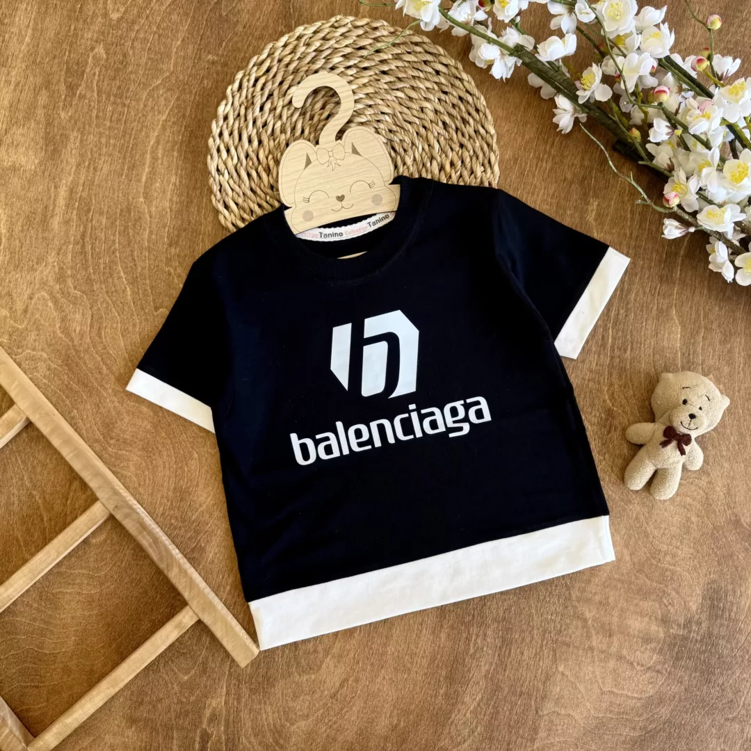 تیشرت تک مشکی Balenciaga سایز 40 تا 55 کد 6236
