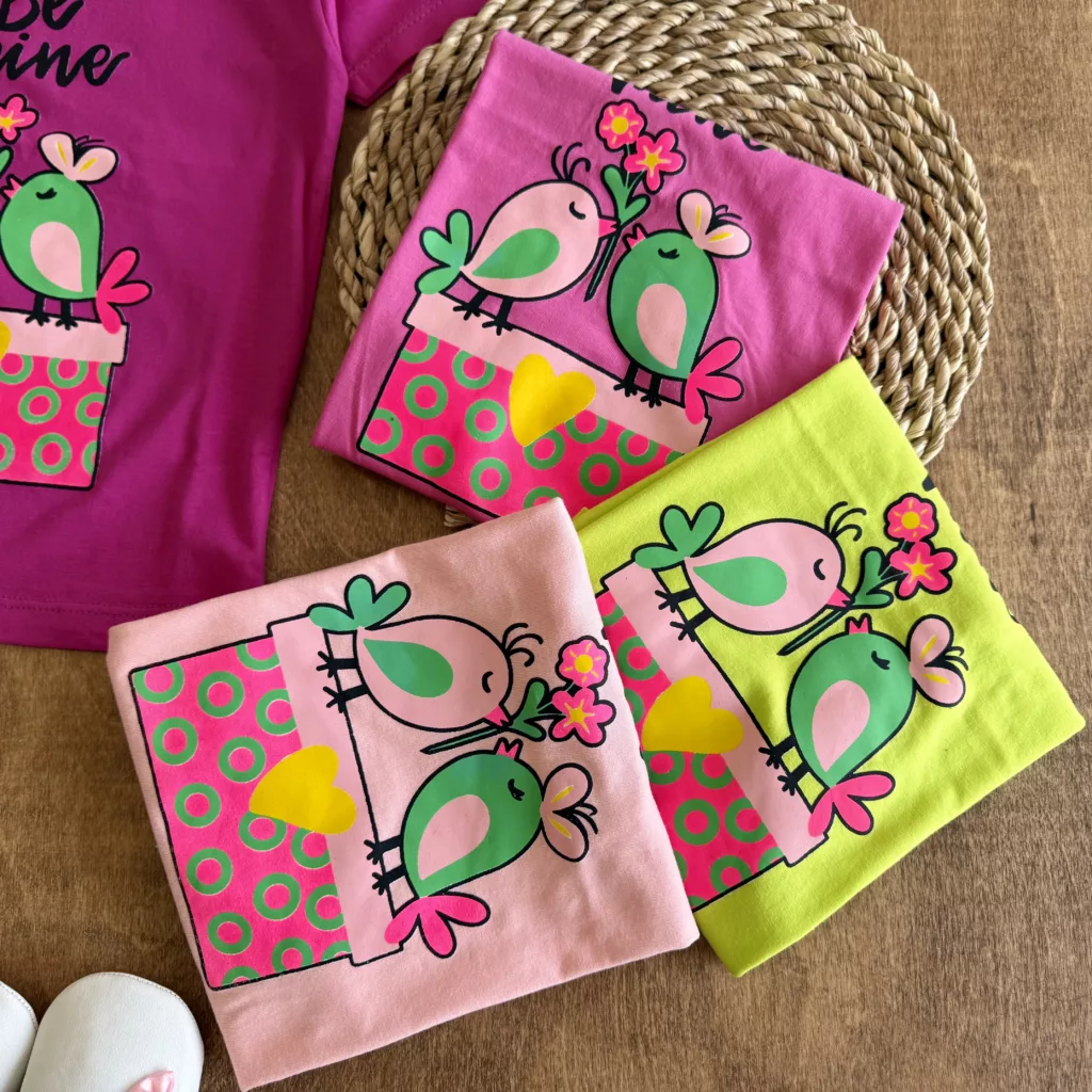 تیشرت شلوارک دو گنجشک be mine سایز 40،45 کد 6255