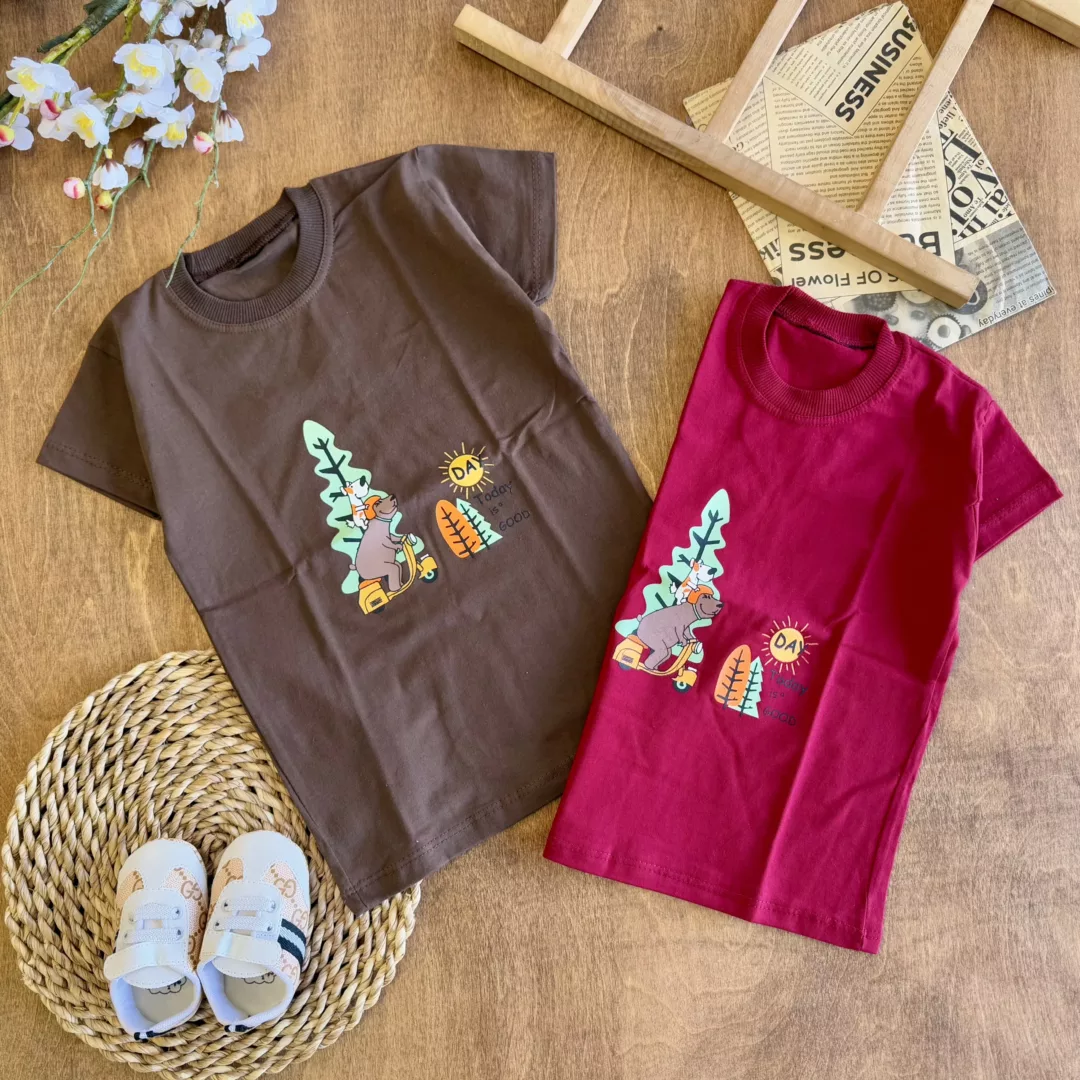 تیشرت تک سگ و خرس موتورسوار Day کد 1562