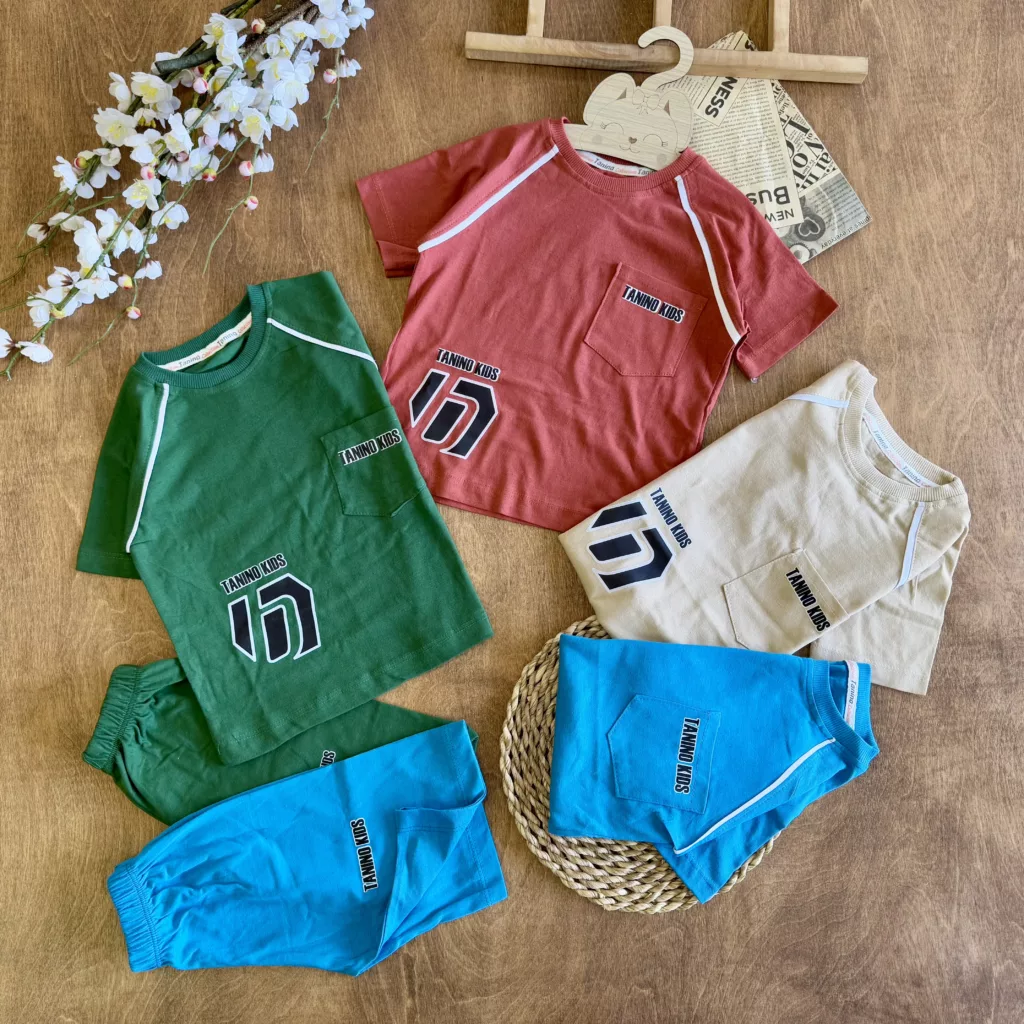 تیشرت شلوارک جیبدار Tanino Kids سایز 40،45 کد 6318
