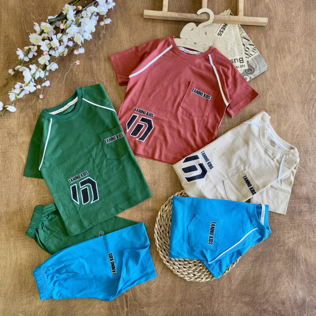 تیشرت شلوارک جیبدار Tanino Kids سایز 40،45 کد 6318