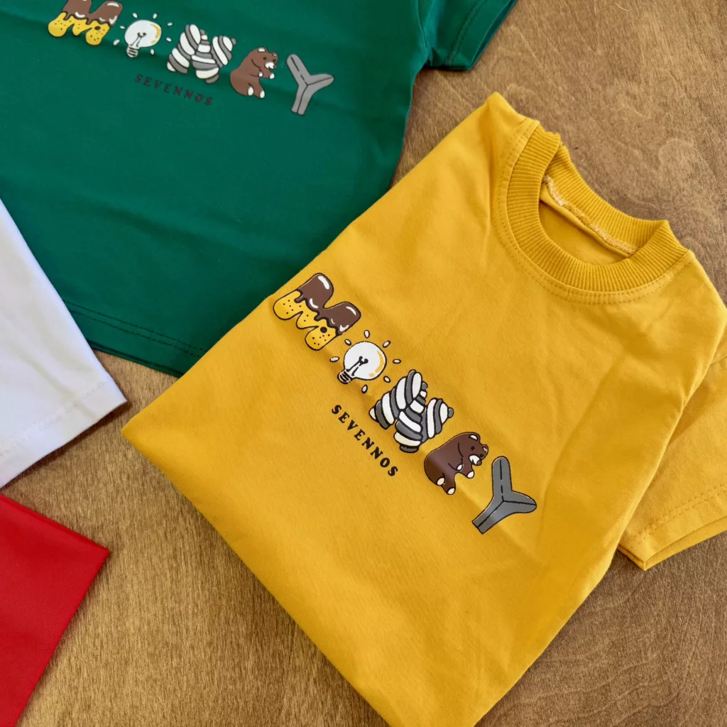 تیشرت تک خرس money سایز 35 تا 45 کد 6302