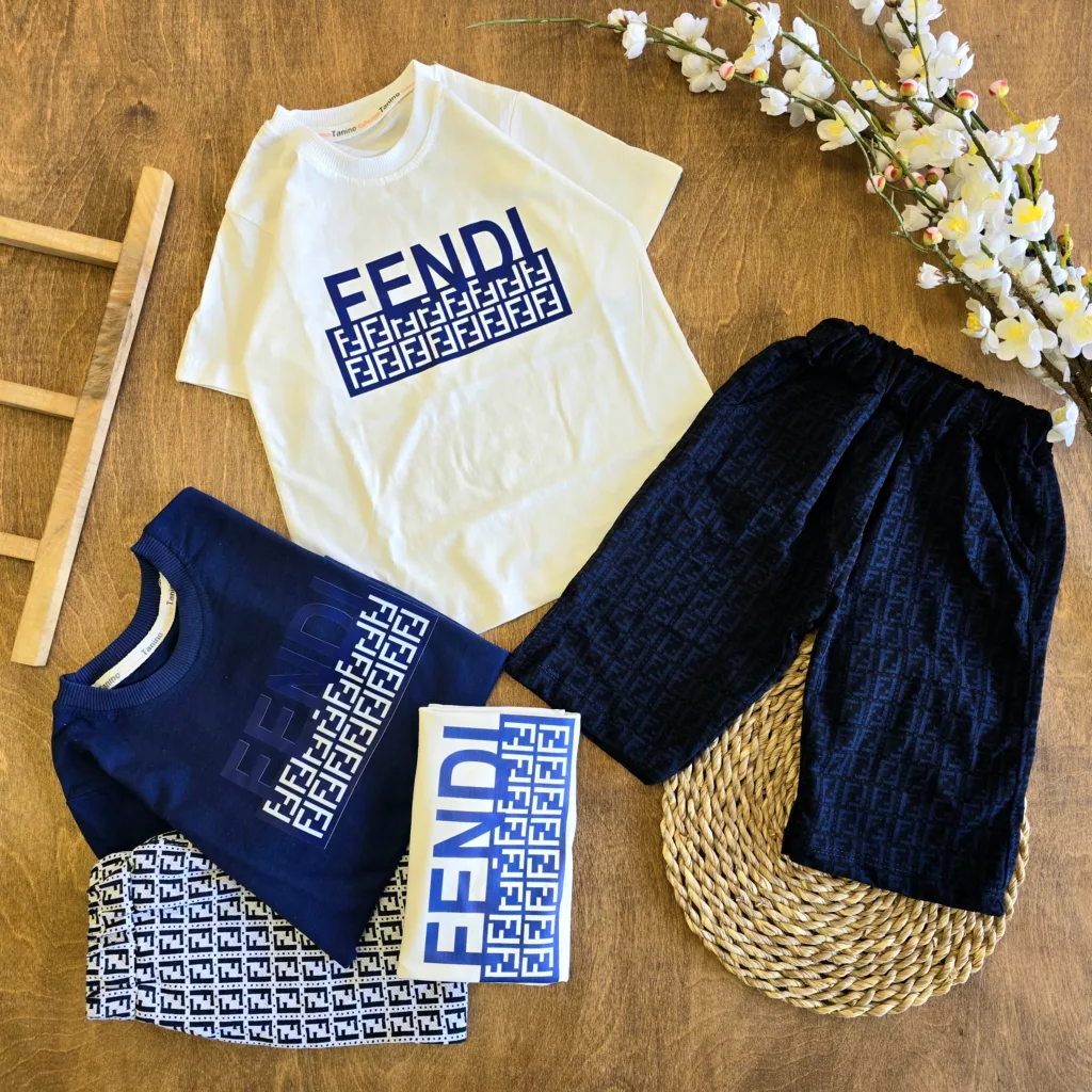تیشرت شلوارک Fendi سایز 45 تا 55 کد 6435