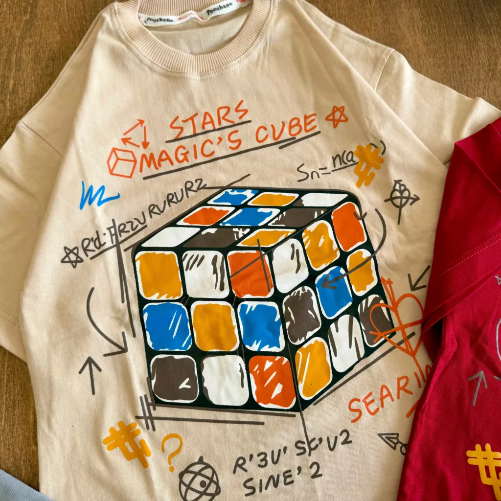 تیشرت تک مکعب MAGIC CUBE سایز 50،55 کد 6541