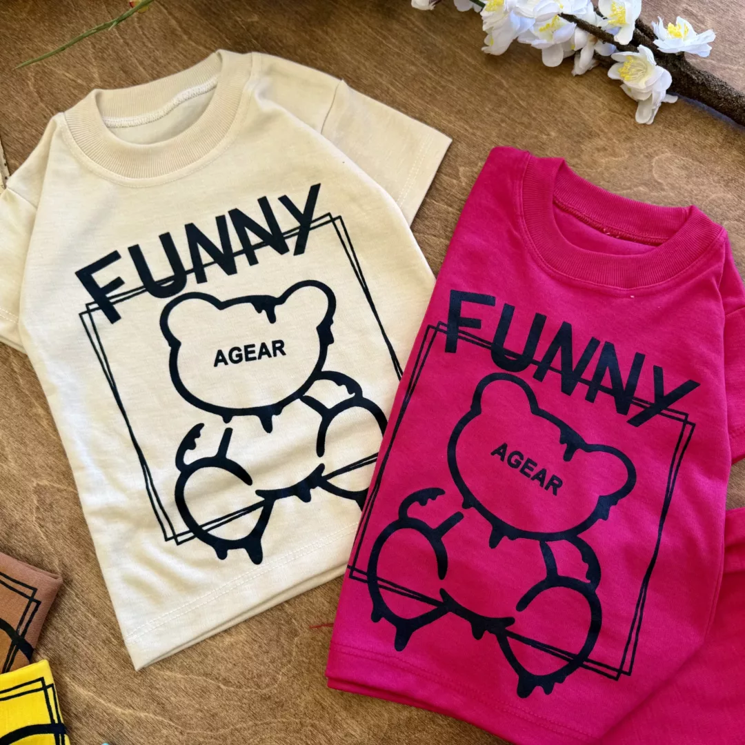 تیشرت شلوارک Funny سایز 4 تا 6 کد 6398