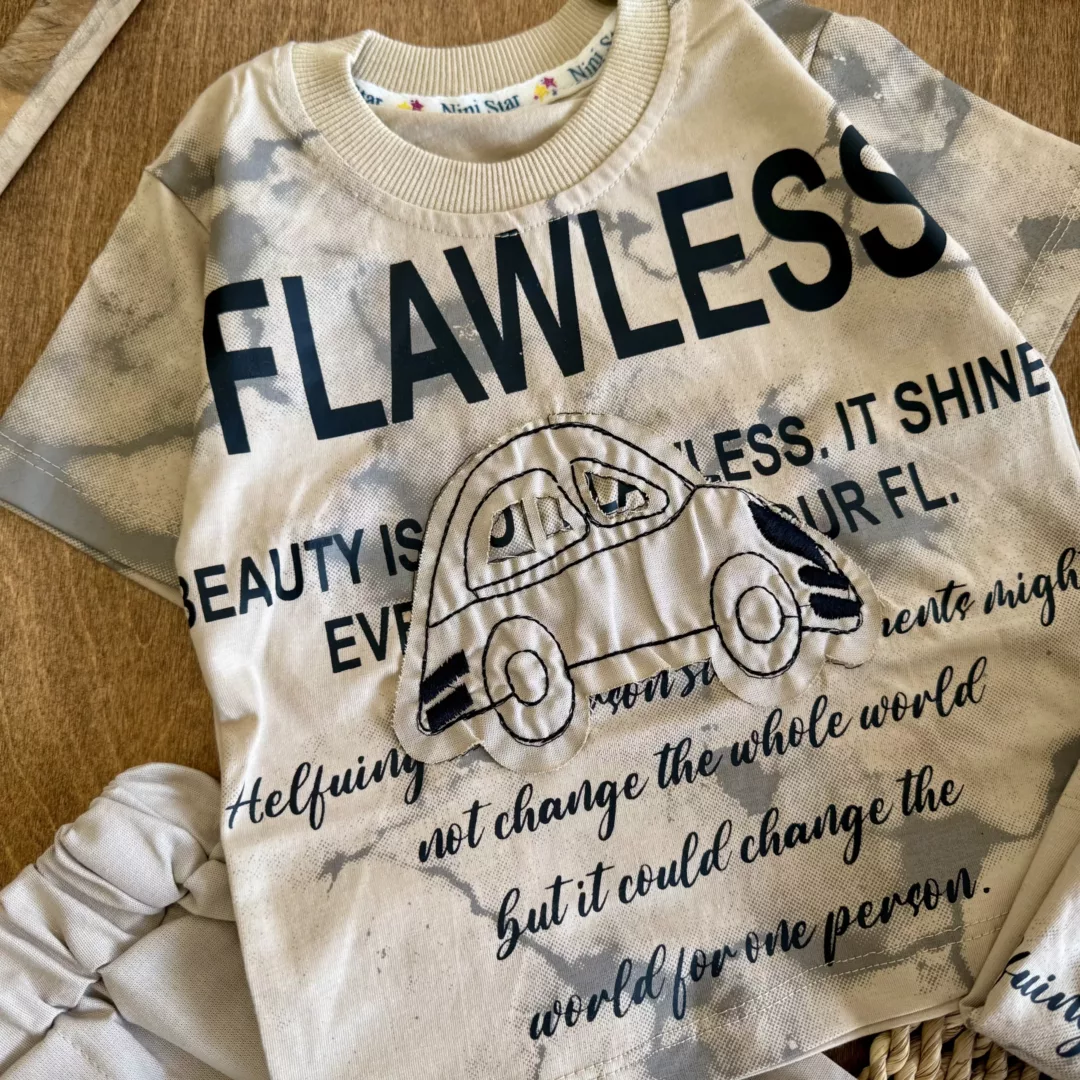 تیشرت شلوارک کتان ماشین FLAWLESS (NS) کد 6421