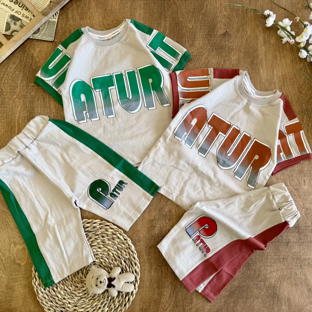 تیشرت شلوارک ATUR تنی نو سایز 40 تا 65 کد 6440