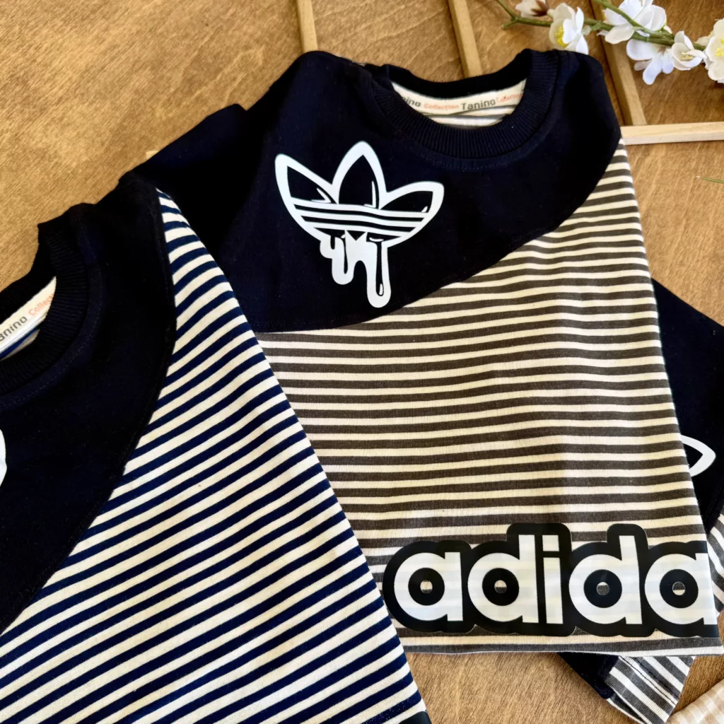 تیشرت شلوارک راه راه adidas سایز 40 تا 55 کد 6489