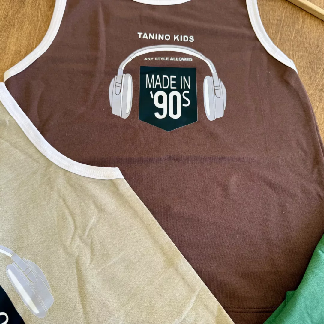 تاپ شلوارک پنبه هدفون MADE IN 90S سایز 50،55 کد 6519