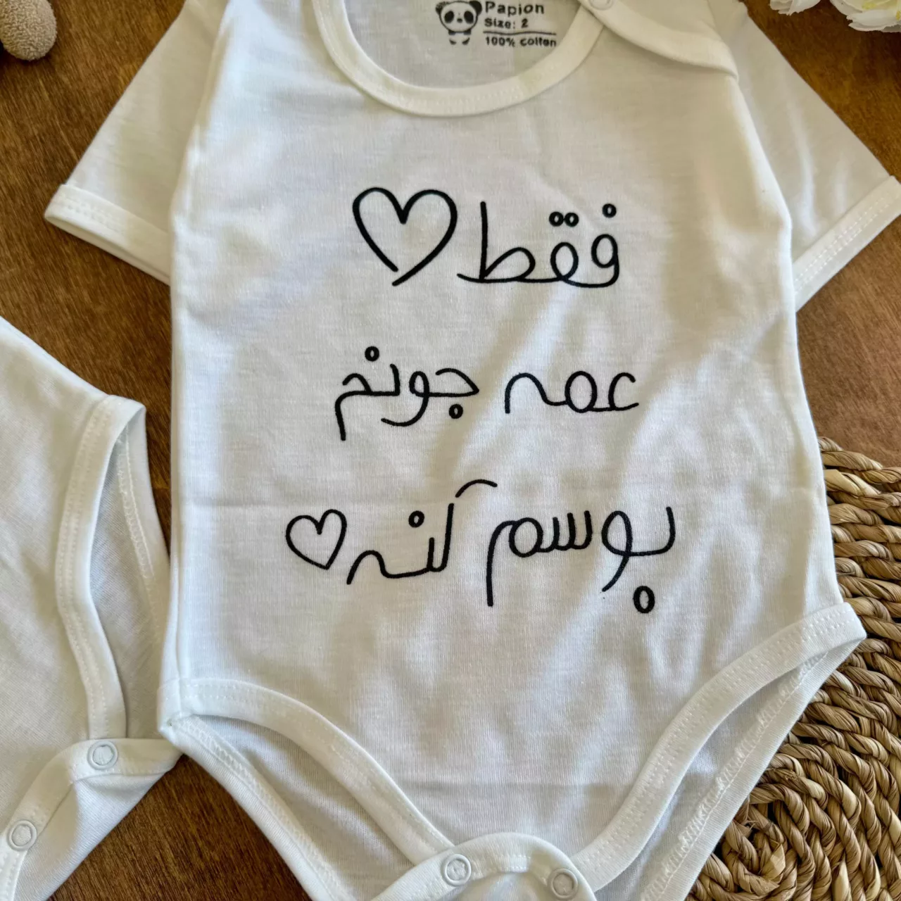 بادی آستین کوتاه فانتزی سایز 1 تا 6 کد 6569