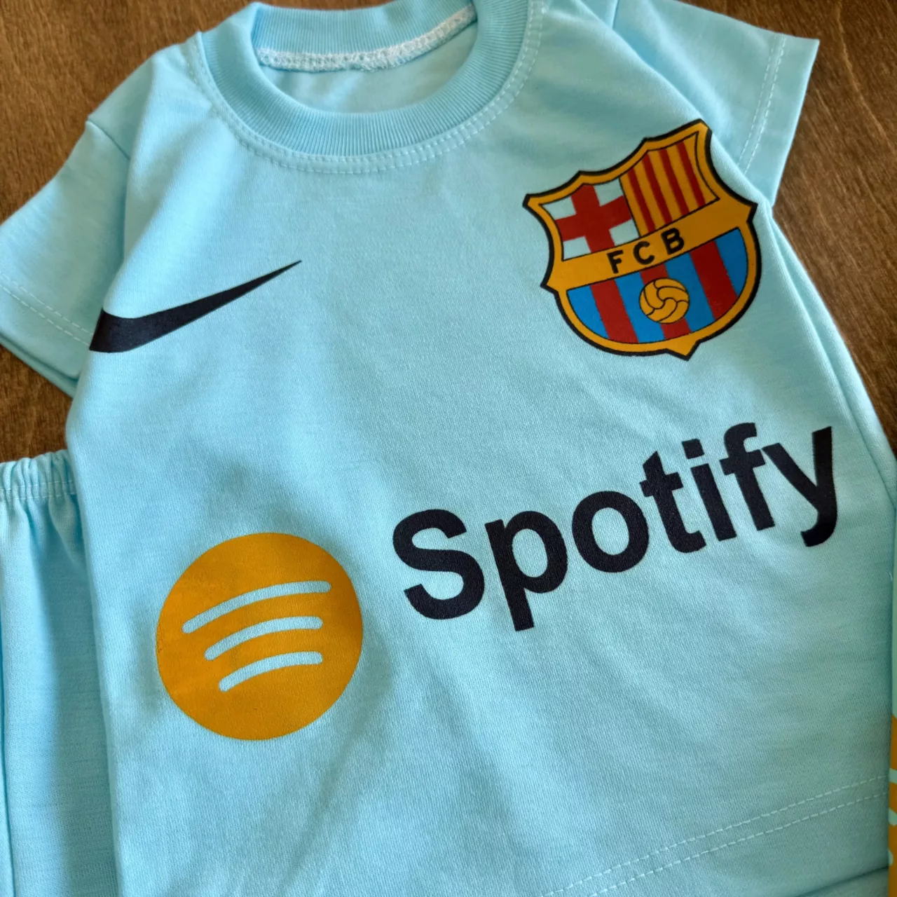 تیشرت شلوارک spotify (کمرنگ) سایز 4 تا 6 کد 6619