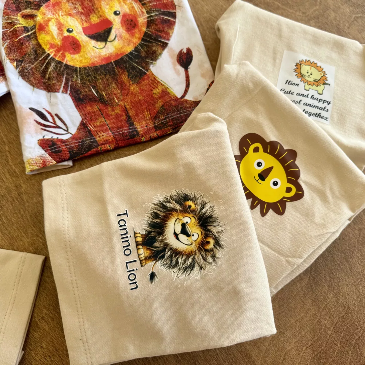 تیشرت شلوارک شیر LION KID سایز 35،40 کد 6611