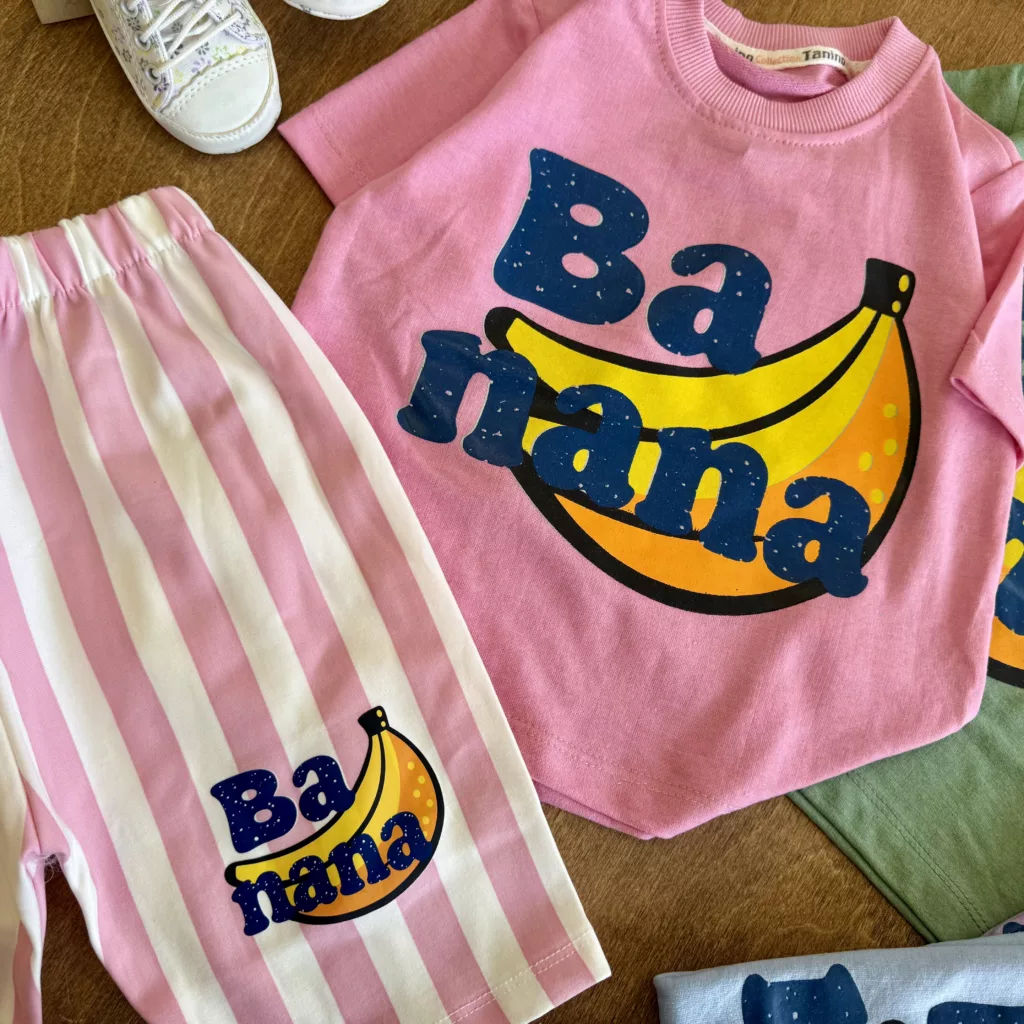 تیشرت شلوارک Banana سایز 40،45 کد 6682